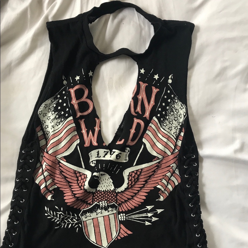 Born Wild V-Cut Tank